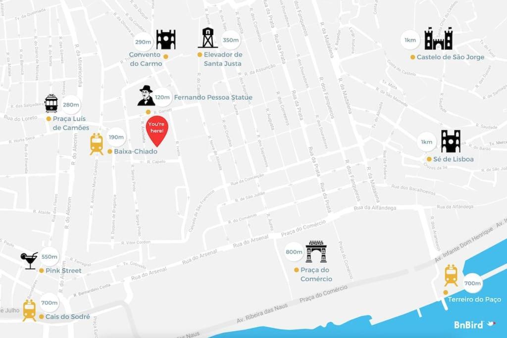 Apartmán Trendy Chiado Flat Lisboa Exteriér fotografie